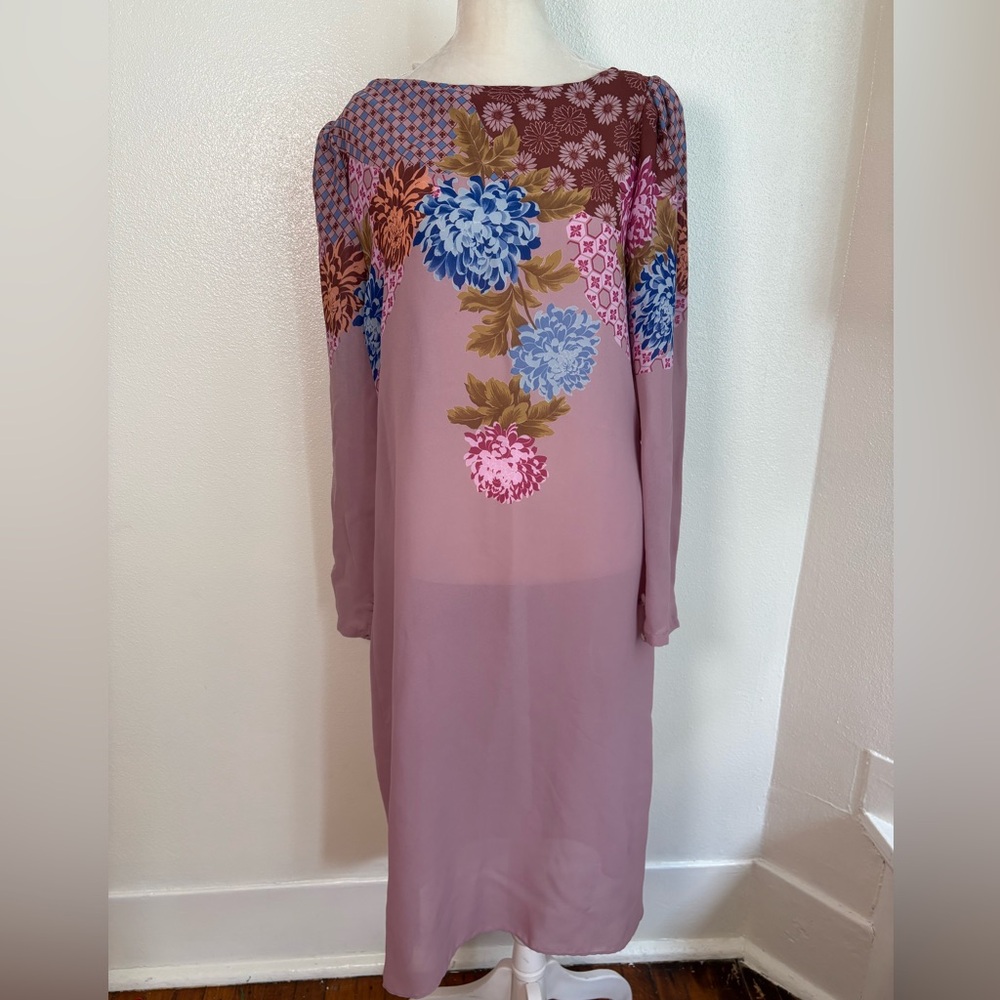 Vintage Floral 70s Dress